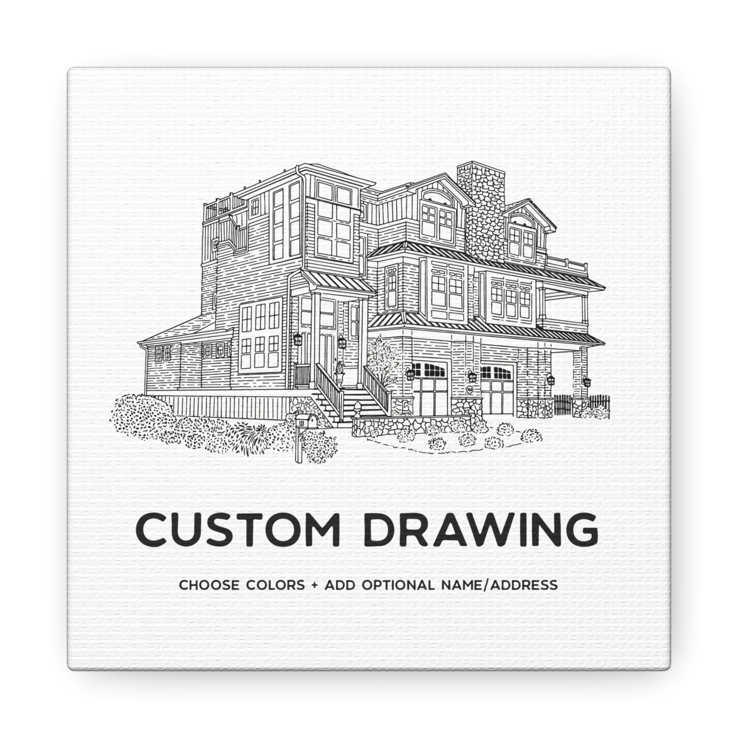 Custom Drawing Canvas Art Print
