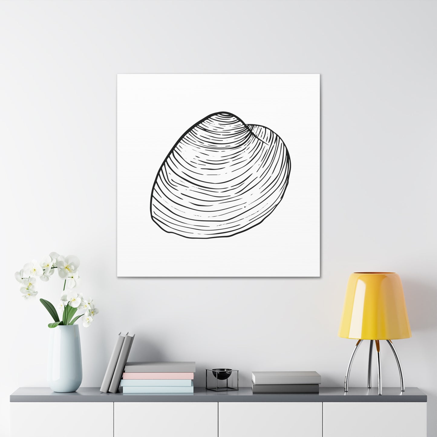 Clam Canvas Art Print