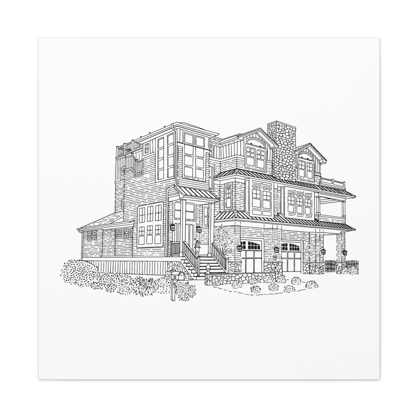 Custom Drawing Canvas Art Print