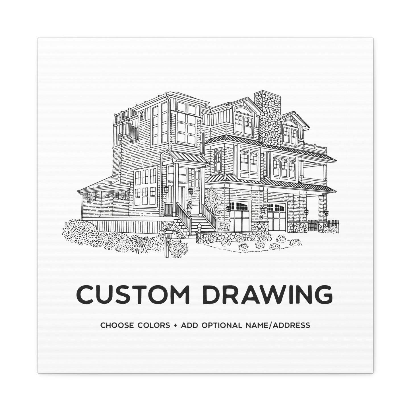 Custom Drawing Canvas Art Print