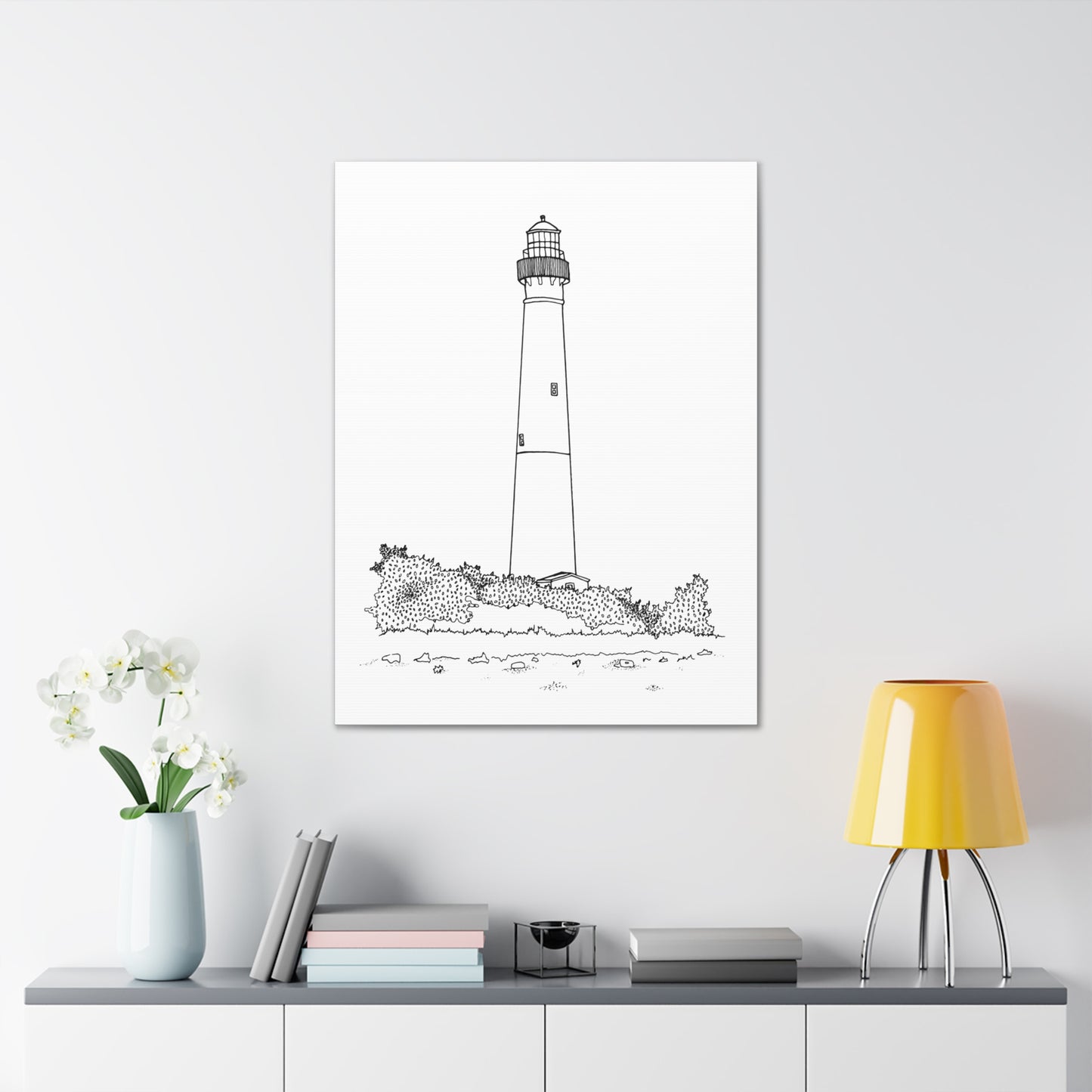 Barnegat Lighthouse Canvas Art Print