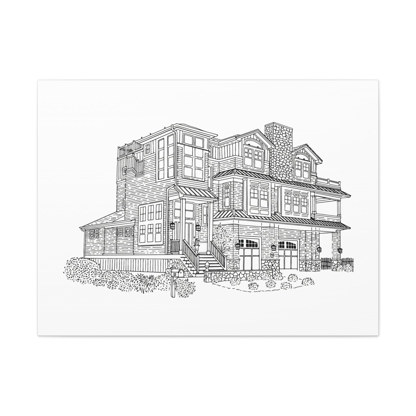 Custom Drawing Canvas Art Print