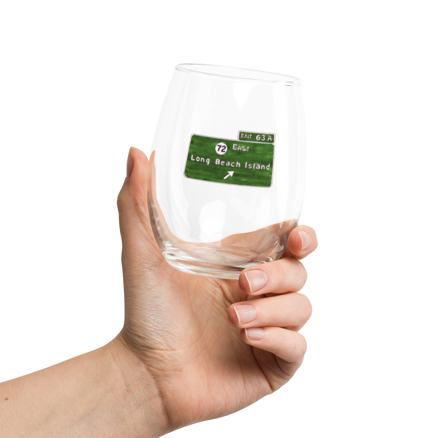 GSP Exit 63 Wine Glass