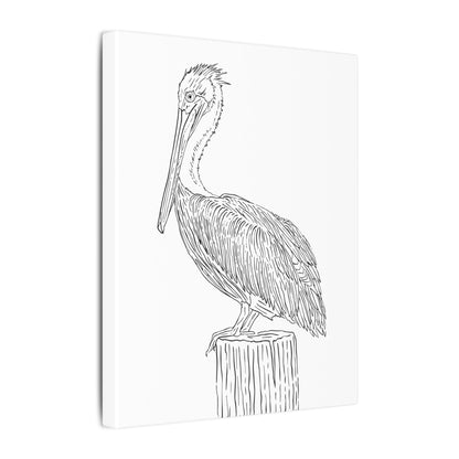 Pelican Canvas Art Print