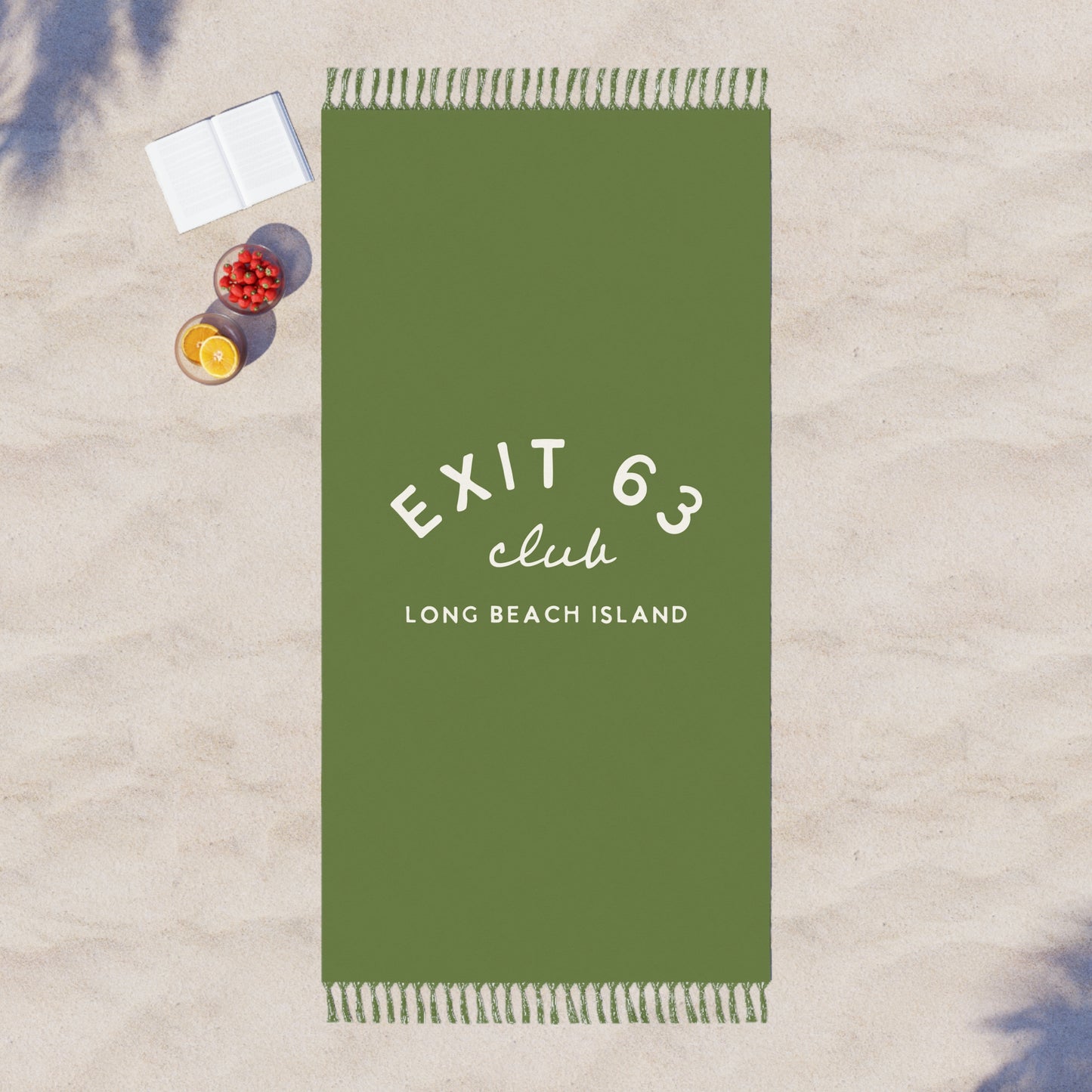 Exit 63 Club Boho Beach Towel