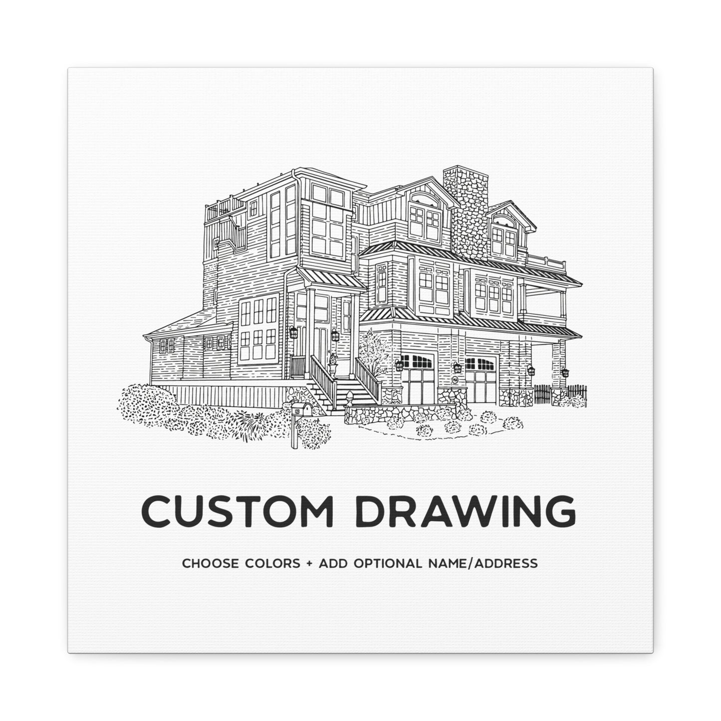 Custom Drawing Canvas Art Print