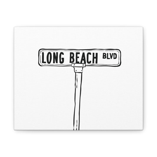 LBI BLVD Canvas Art Print