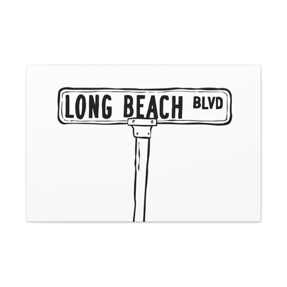 LBI BLVD Canvas Art Print