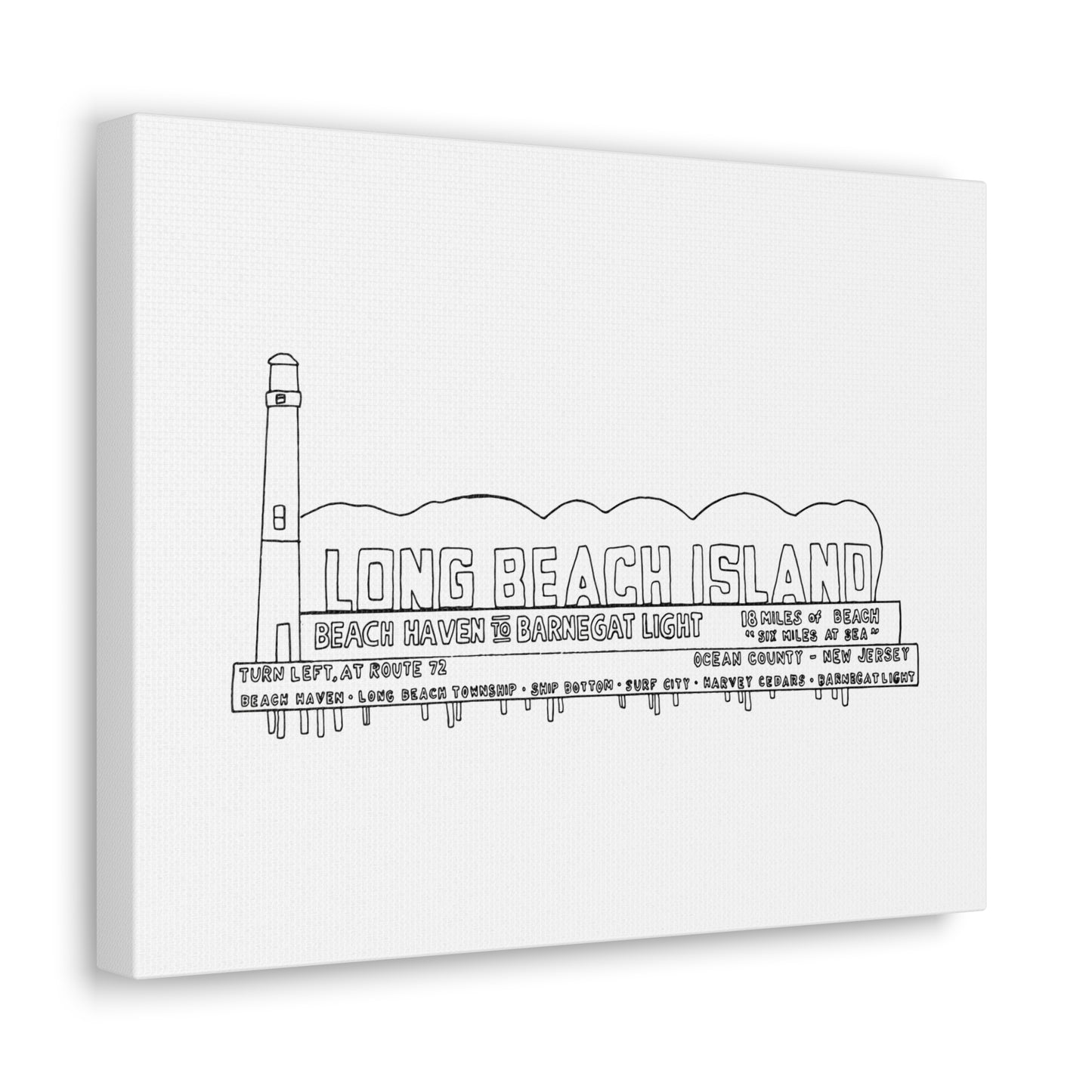 LBI Billboard Canvas Art Print