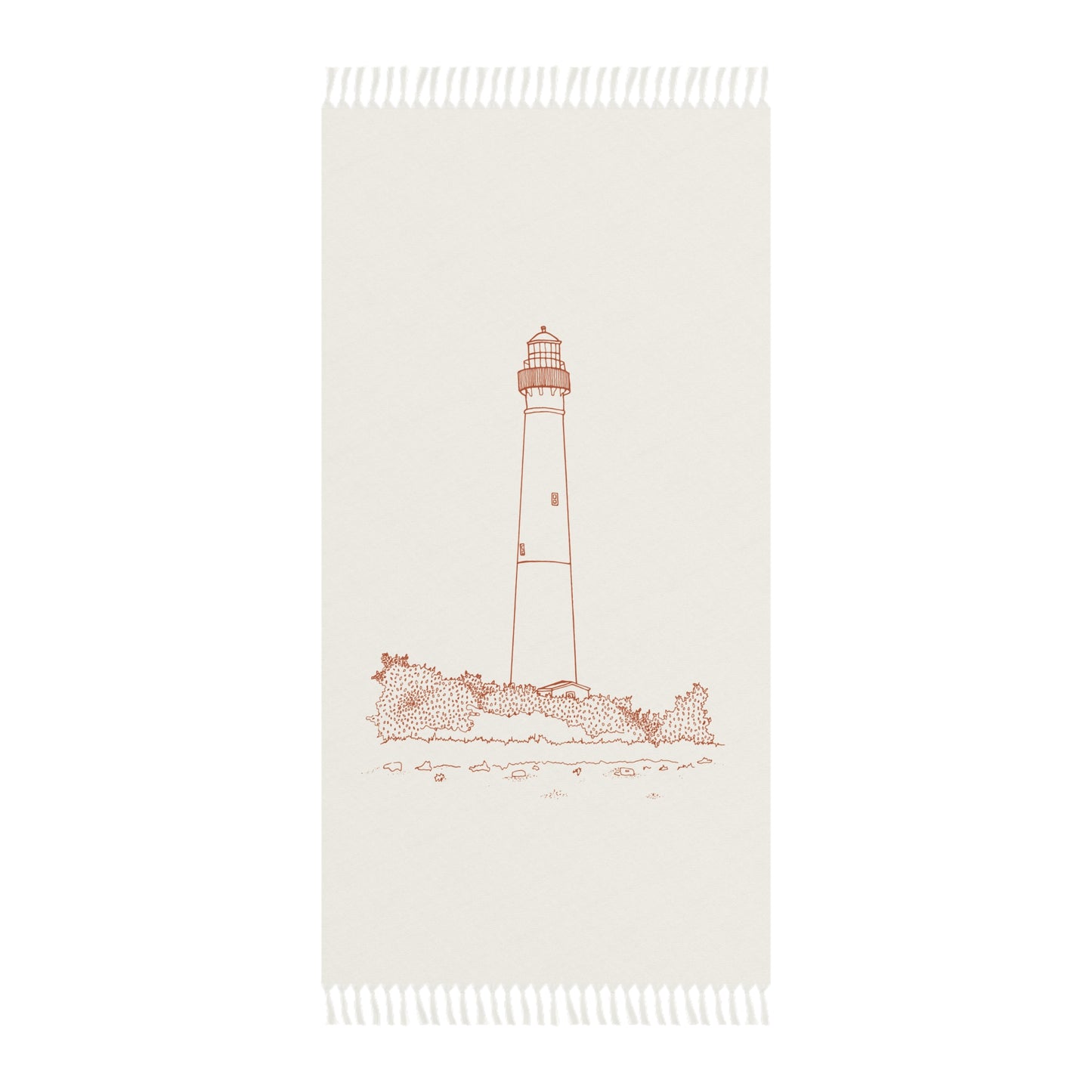 Barnegat Lighthouse Boho Beach Towel - Light