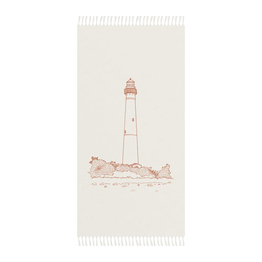 Barnegat Lighthouse Boho Beach Towel - Light