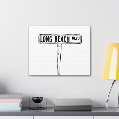 LBI BLVD Canvas Art Print