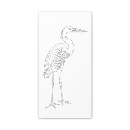 Great Blue Heron Canvas Gallery Wrap