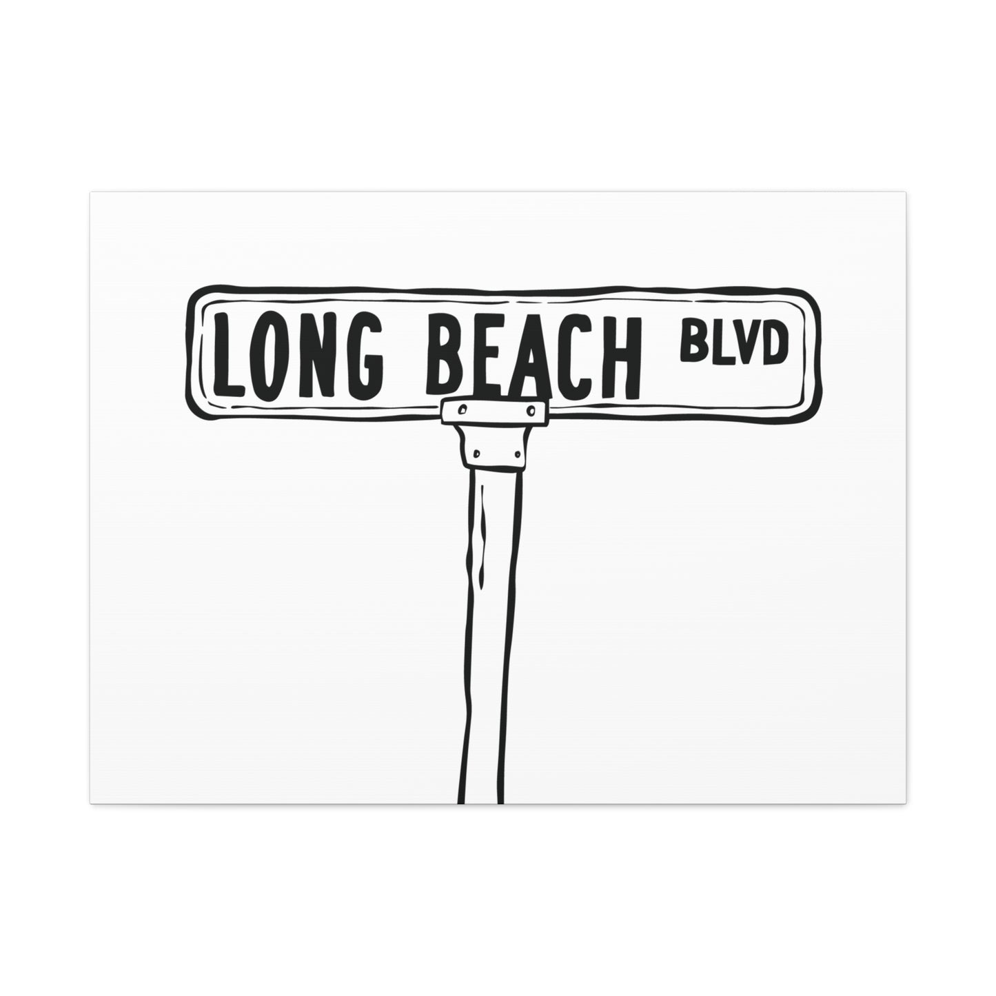 LBI BLVD Canvas Art Print