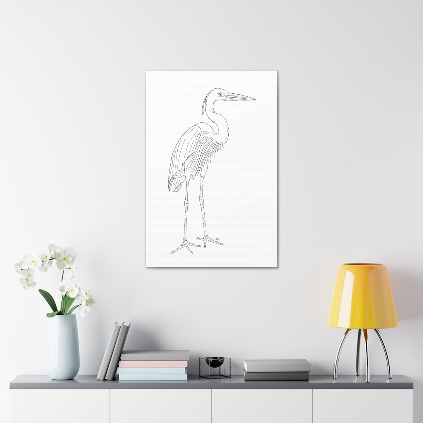 Great Blue Heron Canvas Gallery Wrap