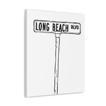 LBI BLVD Canvas Art Print