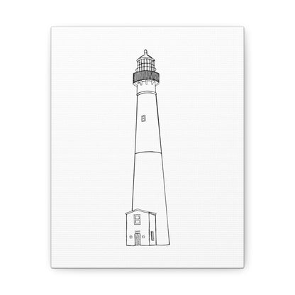 Barnegat Lighthouse Canvas Gallery Wrap