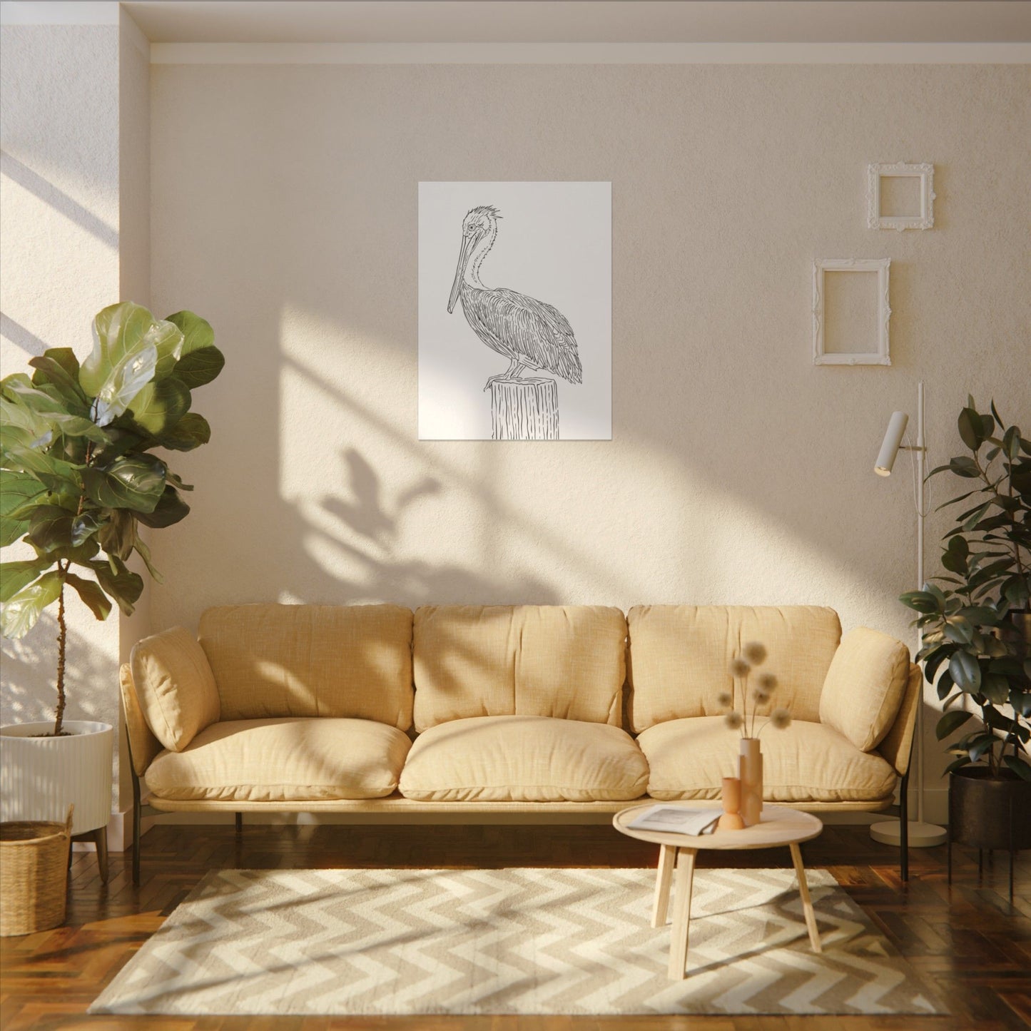 Pelican Canvas Art Print