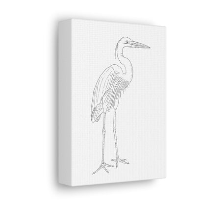 Great Blue Heron Canvas Gallery Wrap