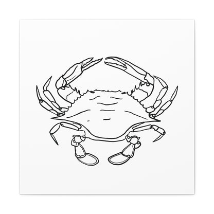 Blue Claw Crab Canvas Art Print