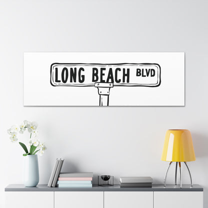 LBI BLVD Canvas Art Print