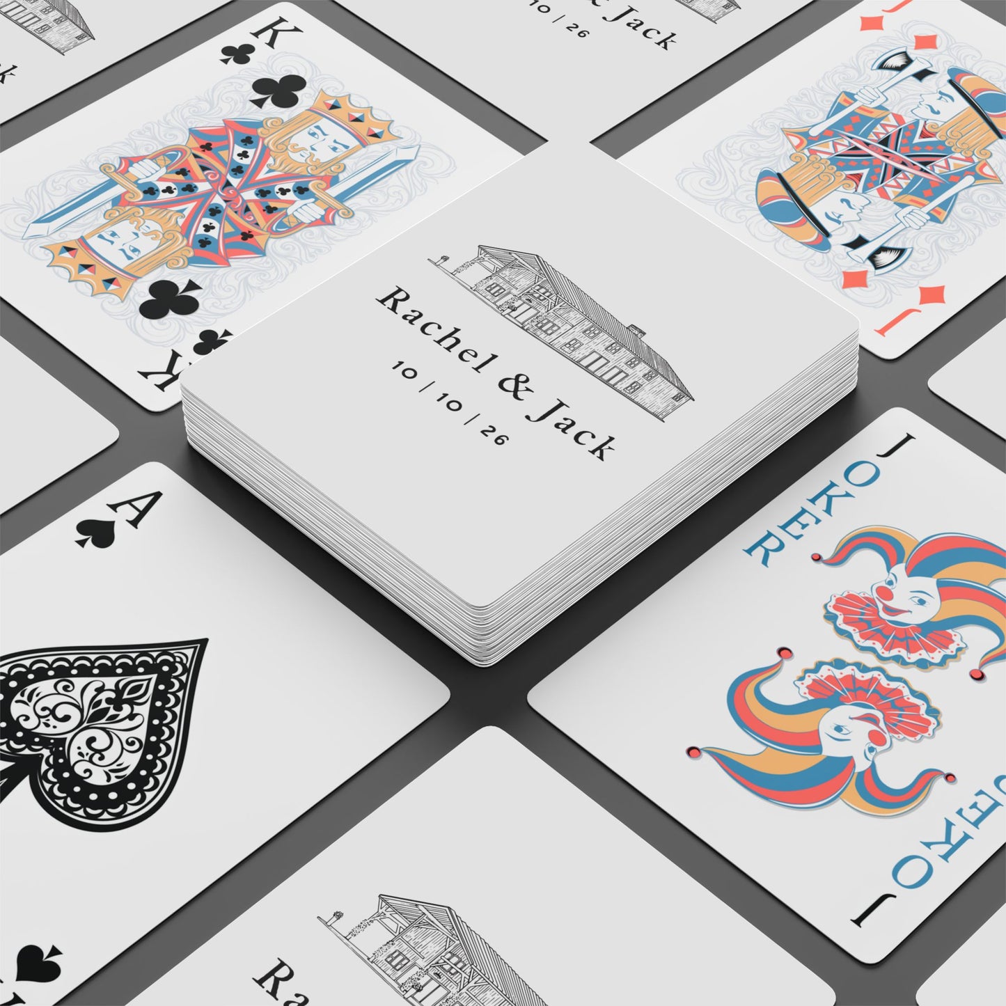 Custom Wedding Playing Cards