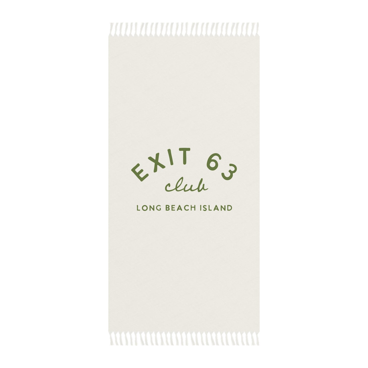 Exit 63 Club Boho Beach Towel - Light