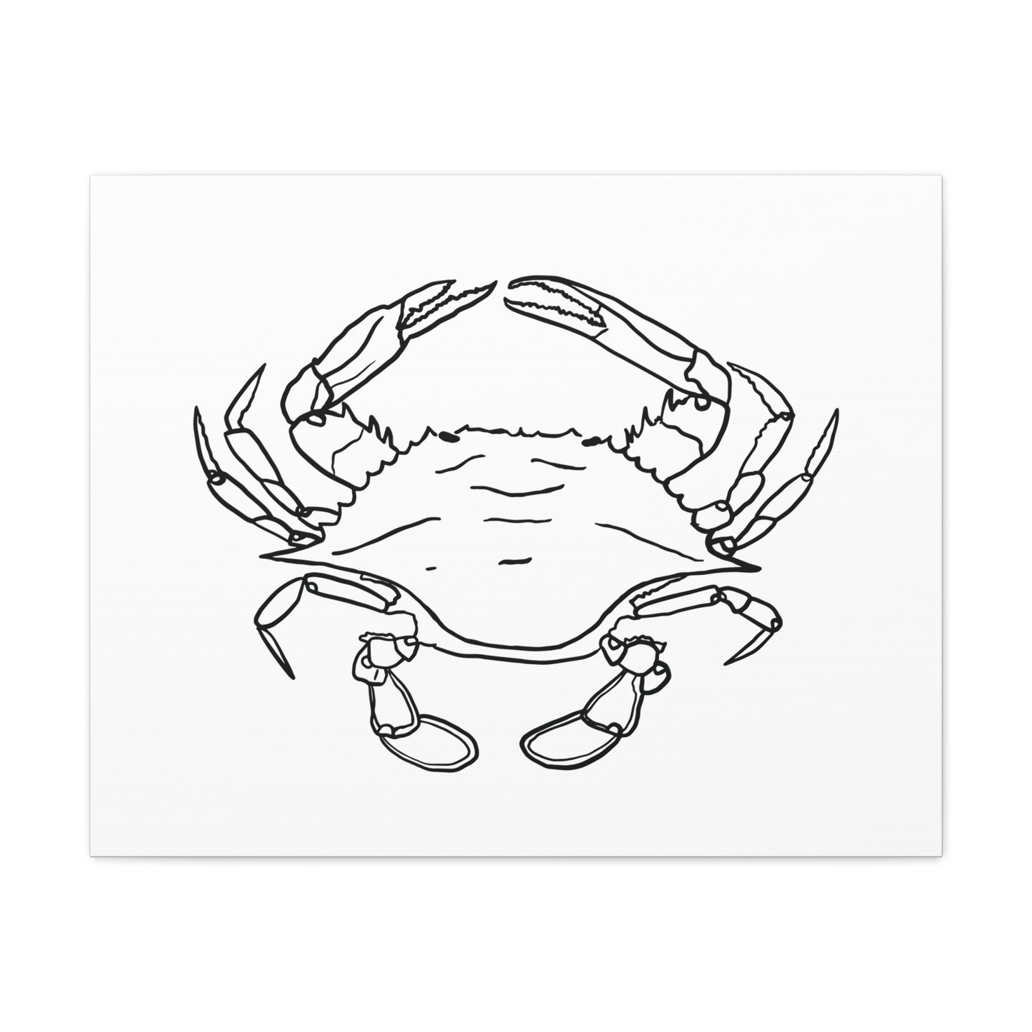 Blue Claw Crab Canvas Art Print