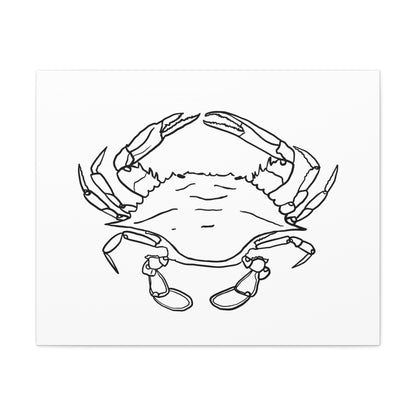 Blue Claw Crab Canvas Art Print