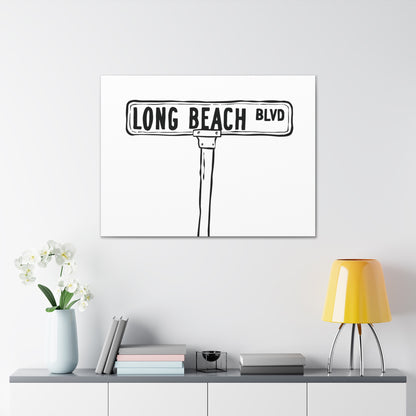 LBI BLVD Canvas Art Print