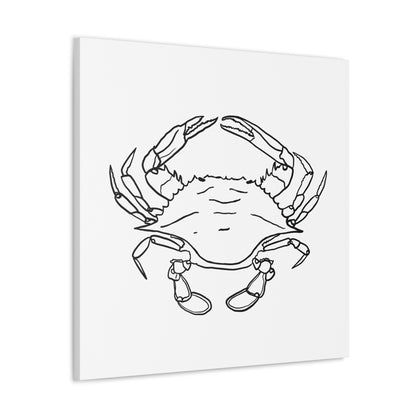 Blue Claw Crab Canvas Art Print