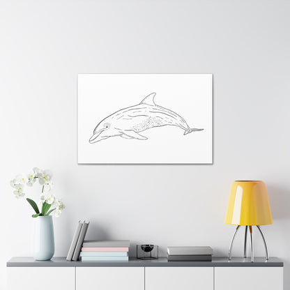 Dolphin Canvas Art Print