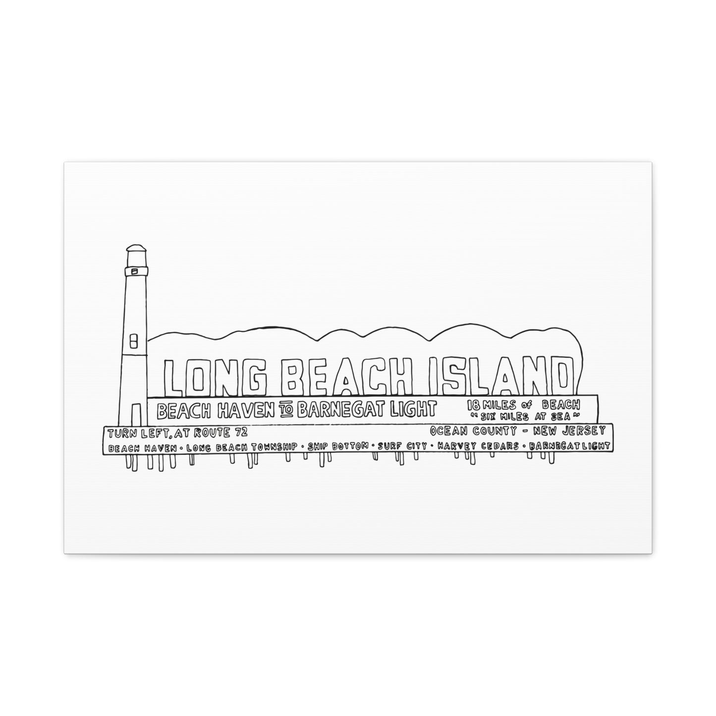 LBI Billboard Canvas Art Print