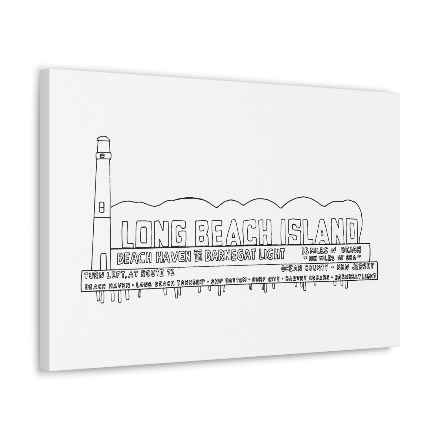 LBI Billboard Canvas Art Print