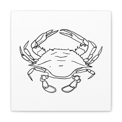 Blue Claw Crab Canvas Art Print