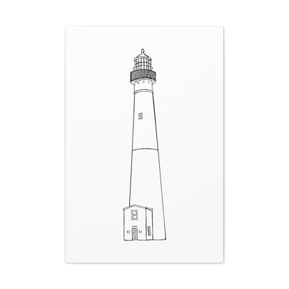 Barnegat Lighthouse Canvas Gallery Wrap