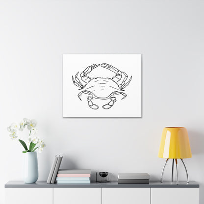 Blue Claw Crab Canvas Art Print