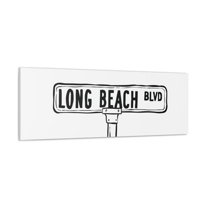 LBI BLVD Canvas Art Print