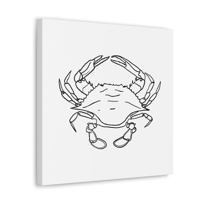 Blue Claw Crab Canvas Art Print