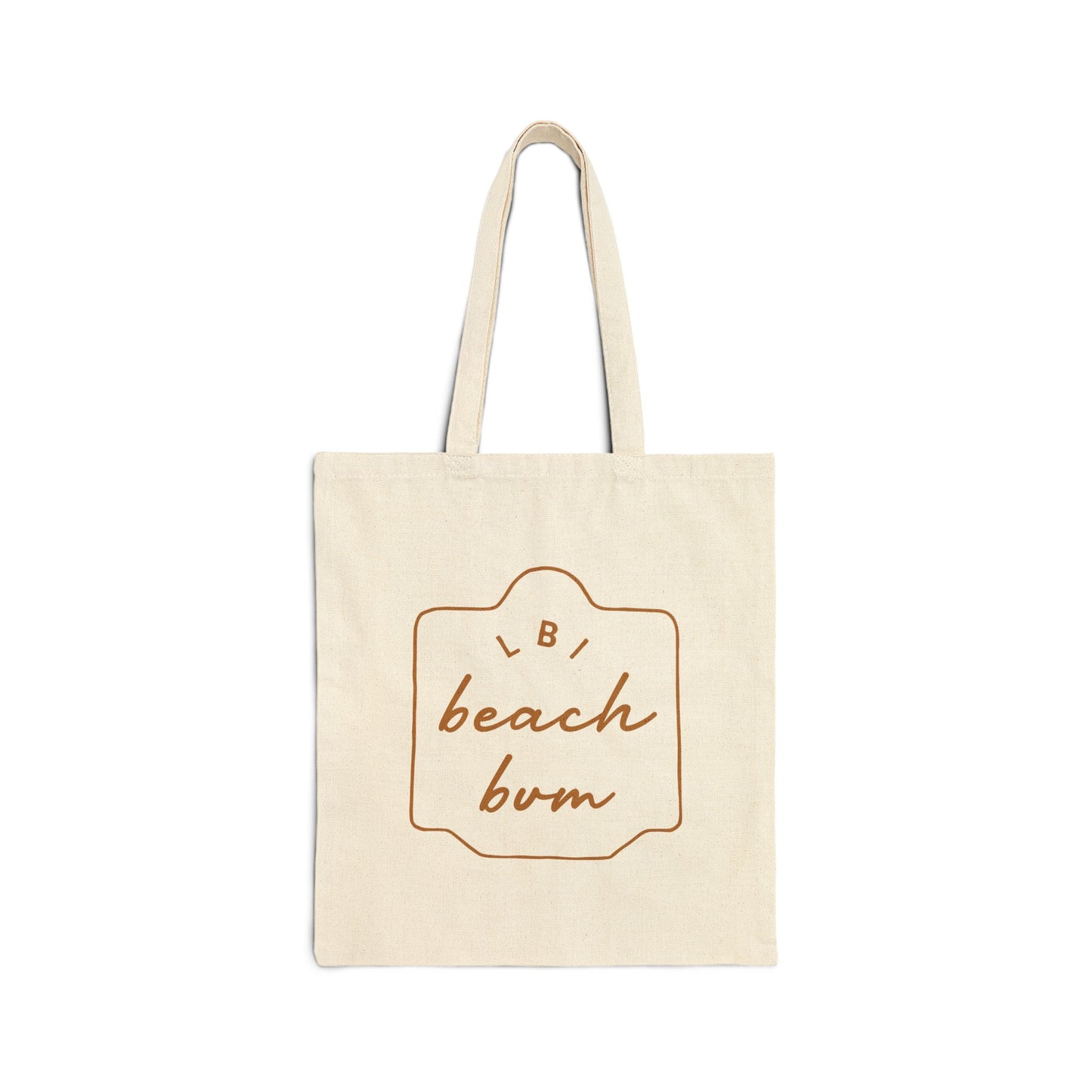 LBI Beach Bum Badge Cotton Canvas Tote Bag