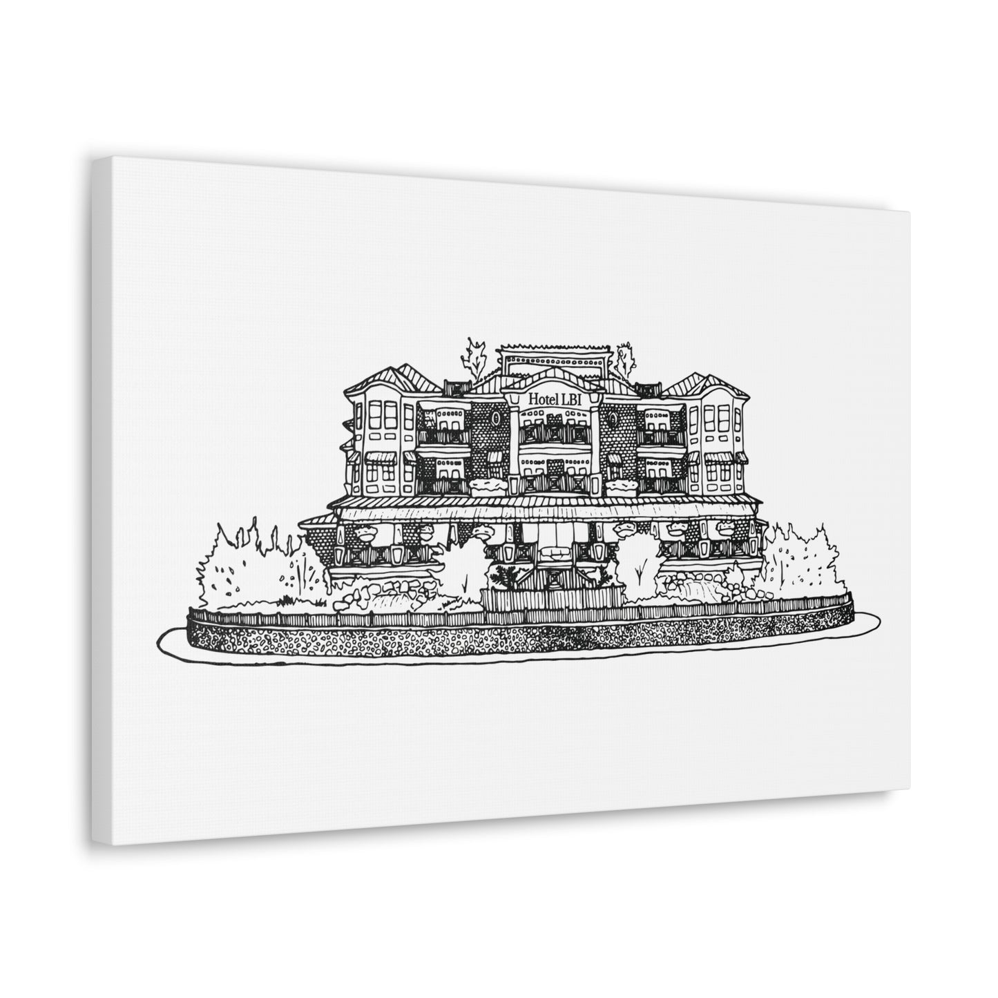 Hotel LBI Canvas Art Print