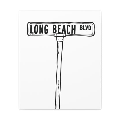 LBI BLVD Canvas Art Print