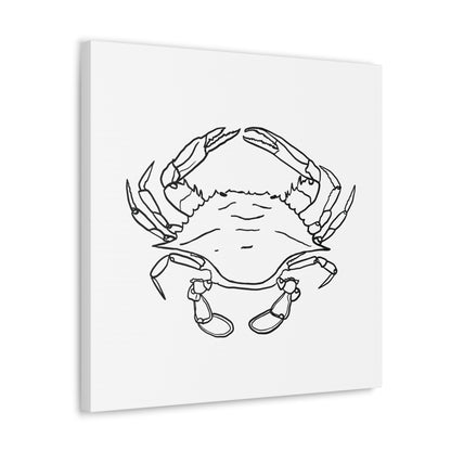 Blue Claw Crab Canvas Art Print