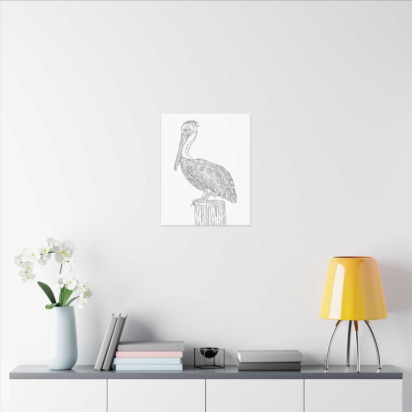 Pelican Canvas Art Print