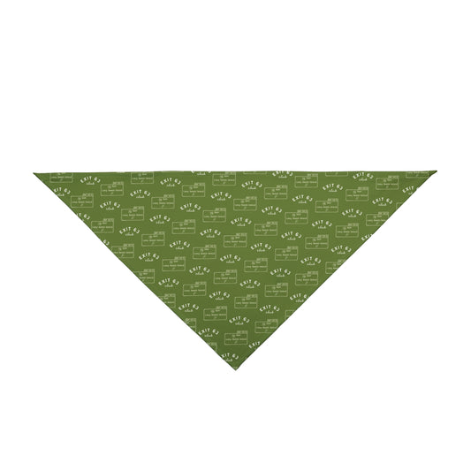 Exit 63 Club Pattern Pet Bandana