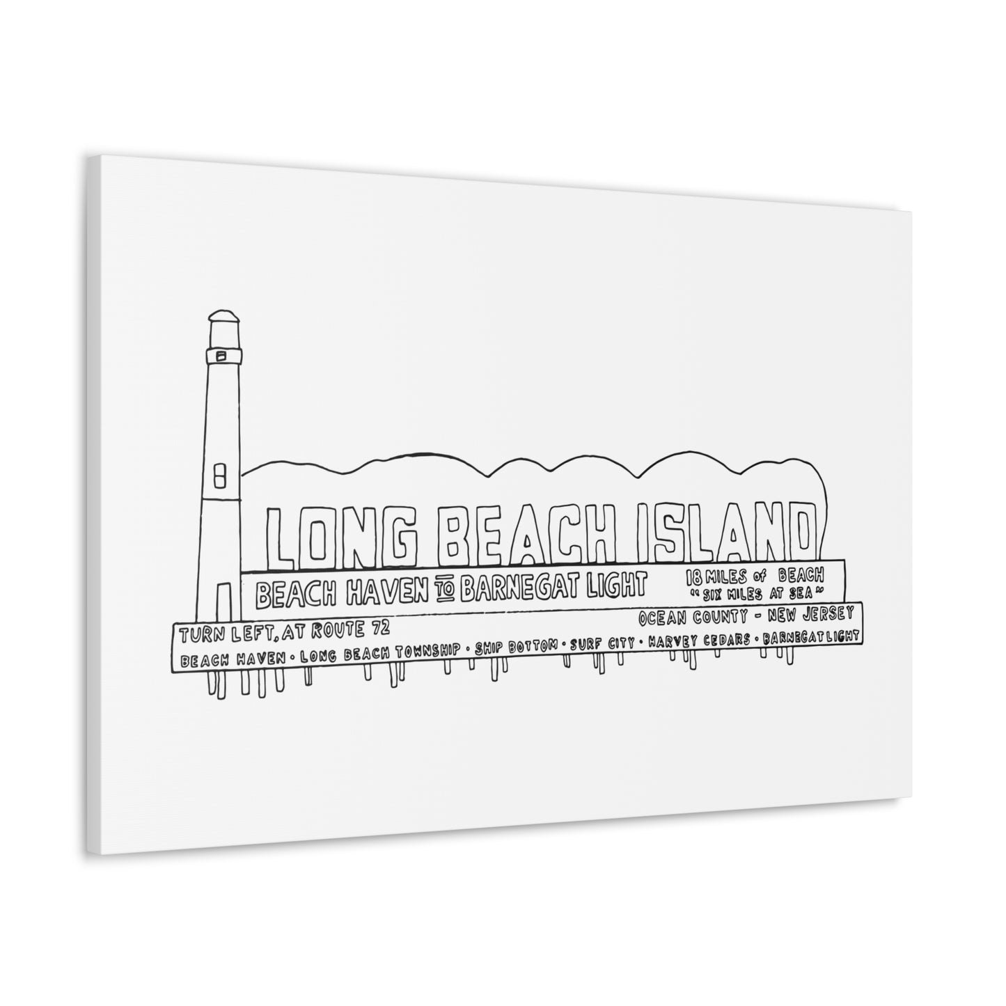 LBI Billboard Canvas Art Print