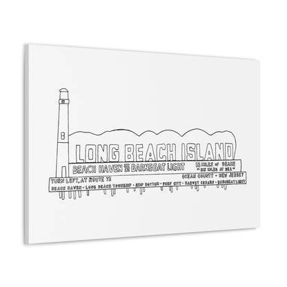 LBI Billboard Canvas Art Print