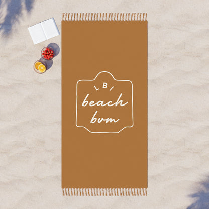 LBI Beach Bum Badge Boho Beach Towel