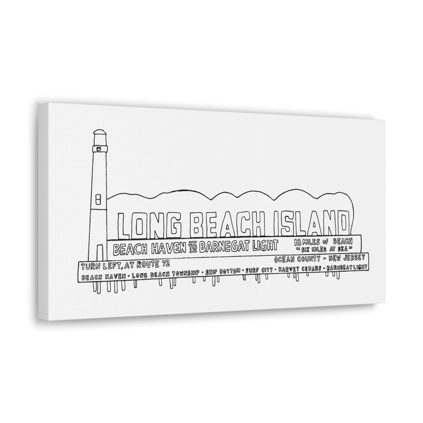 LBI Billboard Canvas Art Print