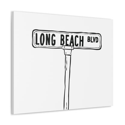 LBI BLVD Canvas Art Print